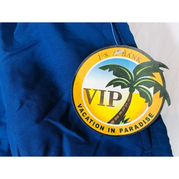 Jos A Bank Swimming Trunks Mens Sz XL Blue Swimsuit Mesh Brief Lined - Picture 3 of 10